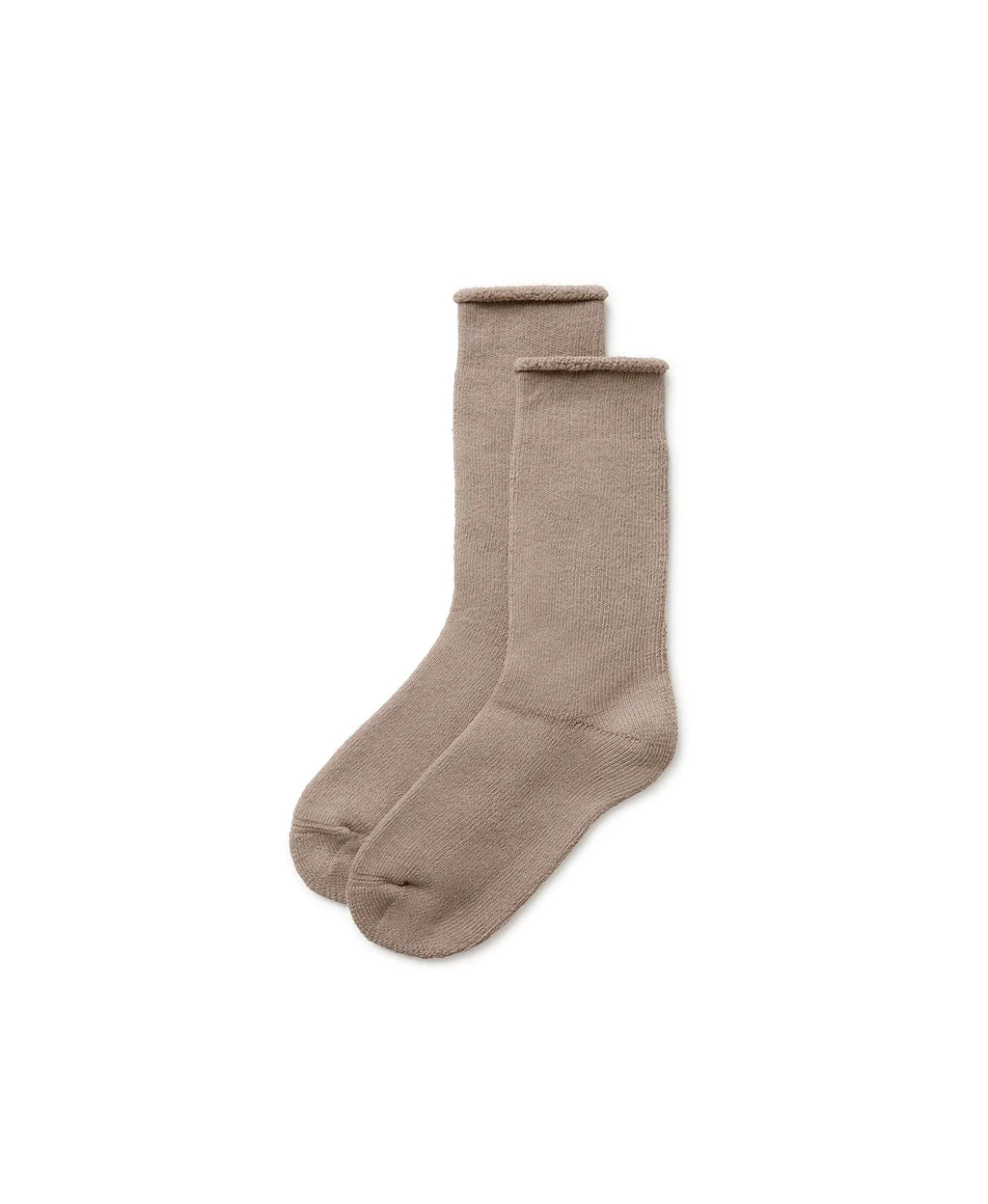 TERRY 'TAUPE' SOCKS - NOFP STUDIOS